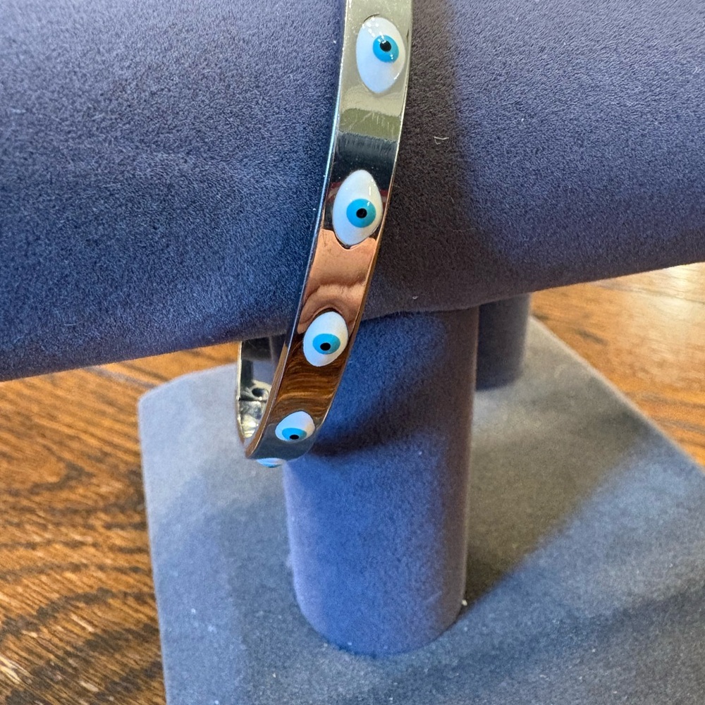 Silver Evil Eye Bracelet - image 2
